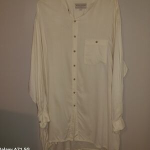 Elegant Cream Button-Down Shirt